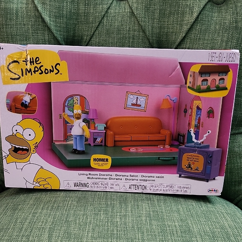 The Simpsons Living Room Diorama Set